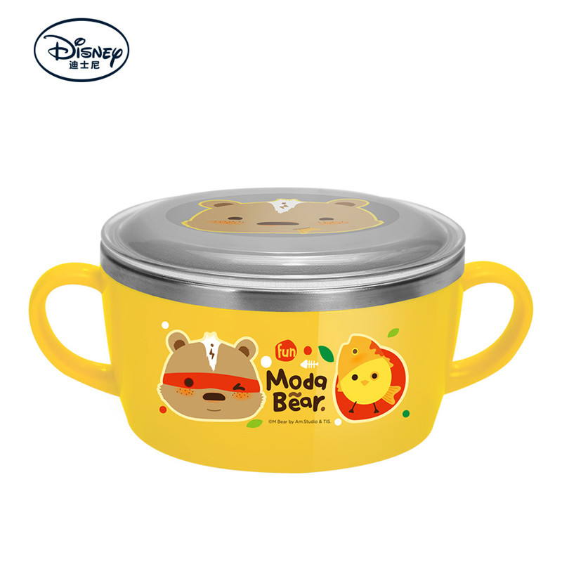 【爱婴小铺】modabear不锈钢双手柄碗