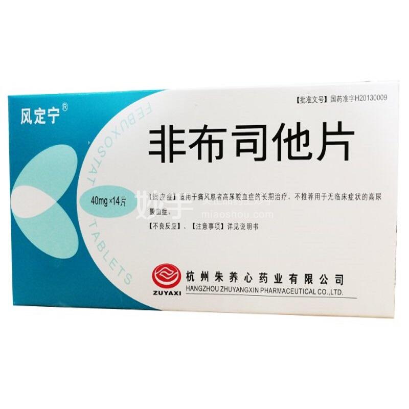 风定宁 非布司他片 40mg*7片*2板